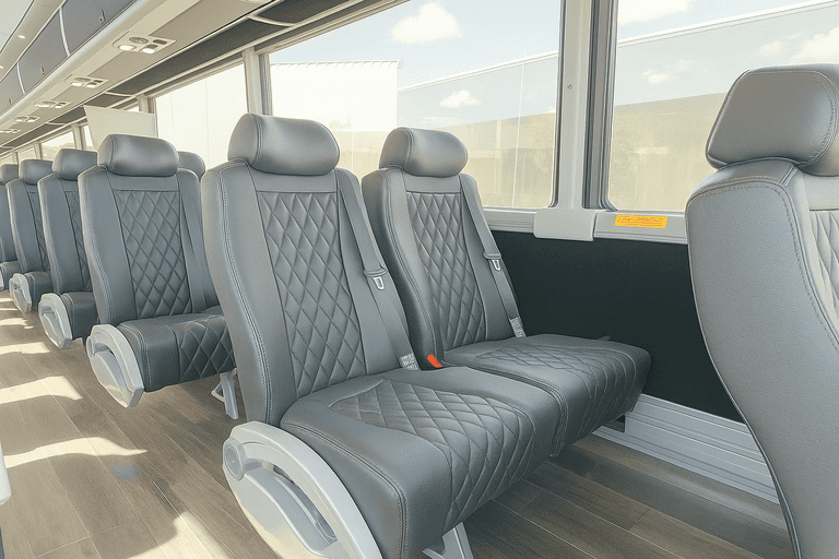 interior of Charter Bus Rental Largo charter bus