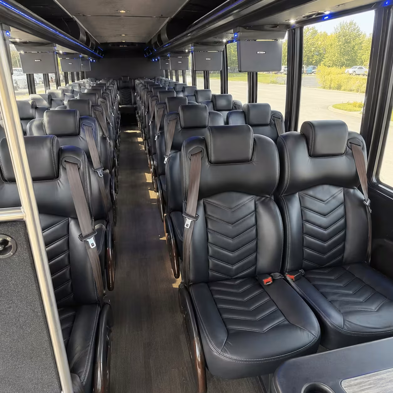 28 passenger minibus interior
