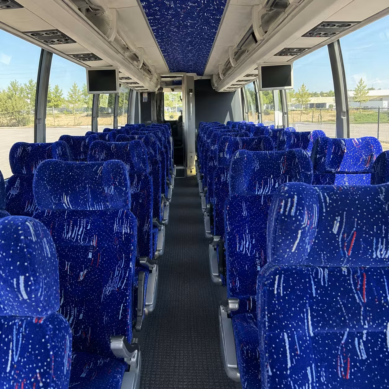 largo charter bus interior
